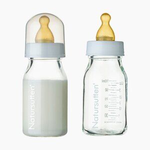 3.7 Oz Natursutten Glass Baby Bottles (10 pieces)